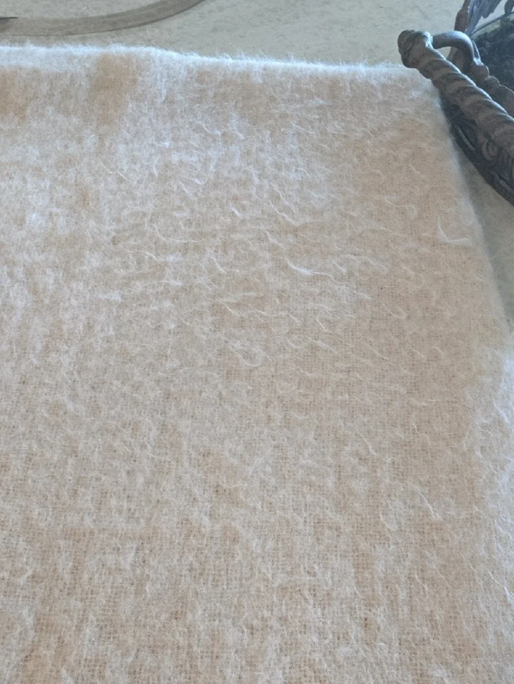 Yves Delorme 100% Mohair Throw